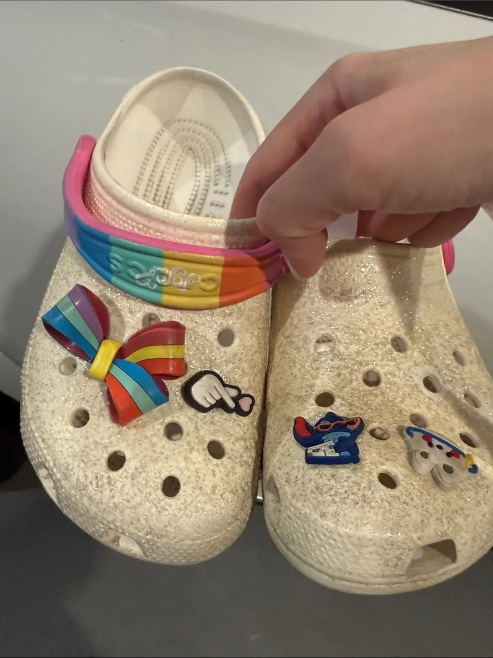 🎉Final Deal 🎉JoJo Siwa sparkly blow crocs